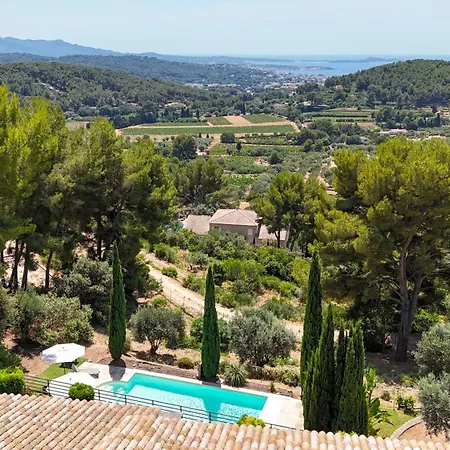La Belle Bleue, Piscine Chauffée, Vue Mer, Proche Bandol *